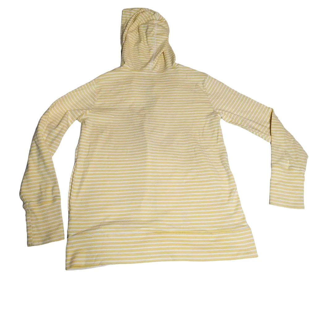 Pendleton Women's Striped Yellow Zip Up Hoodie Jacket Size Small A24